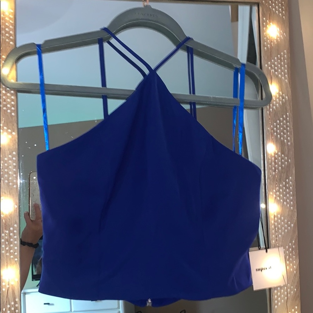 Blue Superdown Tank Top